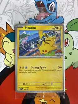 Pokemon TCG Pikachu SVP 190 Black Star 2024 World Championship Promo Card SEALED - Image 1