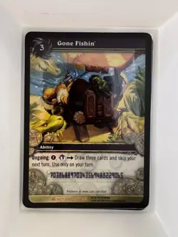 USED WoW TCG Loot Card - Gone Fishin' - World of Warcraft - Image 1