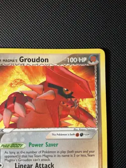 Team Magma’s Groudon 9/95 EX Team Magma vs Team Aqua Rare LP Pokemon Card Non Ho - Image 3