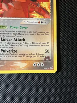 Team Magma’s Groudon 9/95 EX Team Magma vs Team Aqua Rare LP Pokemon Card Non Ho - Image 4