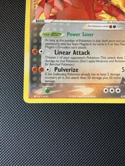 Team Magma’s Groudon 9/95 EX Team Magma vs Team Aqua Rare LP Pokemon Card Non Ho - Image 5