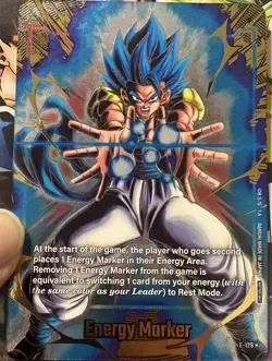 Bandai Dragon Ball Super Card Game Energy Marker Gogeta E-126 Holo Card - Image 1