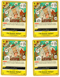 Set Of 4 I Re-quasar Helllp OP07-115 One Piece Trading Card - Image 1