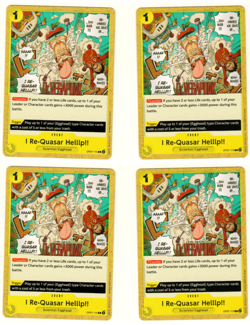Set Of 4 I Re-quasar Helllp OP07-115 One Piece Trading Card - Image 3