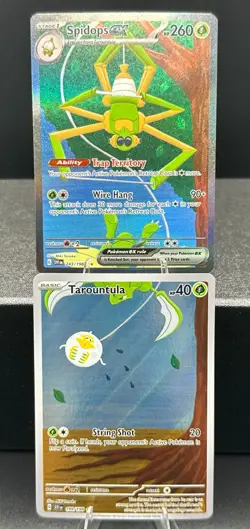 Spidops ex 243/198 + Tarountula 199/198 + Scyther Connecting Art Card Lot - Image 1