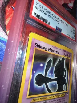 Pokemon 2002 TCG Shining Mewtwo Neo Destiny Holo Card 109 PSA 4 VG-EX - Image 3