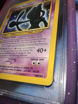 Pokemon 2002 TCG Shining Mewtwo Neo Destiny Holo Card 109 PSA 4 VG-EX - Image 5