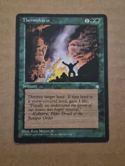 Ice Age Magic: The Gathering Thermokarst 1995 a - Image 1