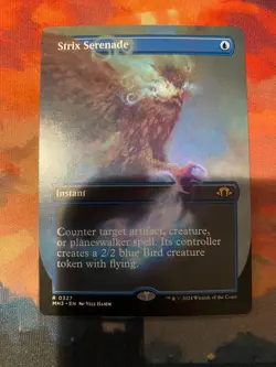 MTG Modern Horizons 3 Strix Serenade Borderless - Image 1