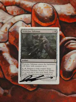 *ARTIST PROOF* Wishclaw Talisman Daarken Signed Magic the Gathering - Image 1