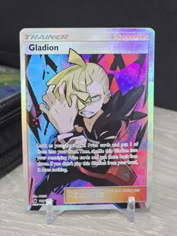 Pokemon Card Gladion 109/111 Full Art Ultra Rare Trainer Crimson Invasion 2017 - Image 3