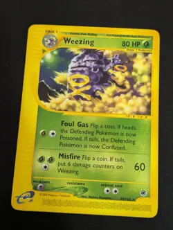 Weezing 70/165 Pokemon Expedition (Non-holo) Rare - LP - Image 1