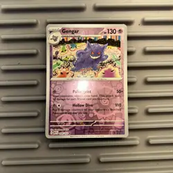 Pokemon Gengar Scarlet & Violet 151 Reverse Holo Card 94/165 - Image 2