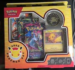 Pokemon Day 2026 Collection - Mega Evolution Phantasmal Flames Pikachu Promo - Image 1