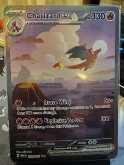 Pokemon Charizard ex 199/165 Sv: Scarlet & Violet 151 Special Illustration Rare… - Image 1