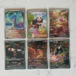 Lot of 6 Misty's Lapras 194/182 Dawn 118/094 Vulpix 138/132 Pokemon TCG - Image 1