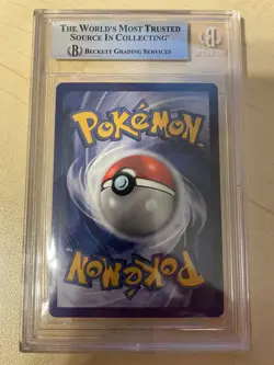 Pokemon Bulbasaur 1st Edition Base Set Shadowless BGS 9 Thick Grey Stamp Error - Image 2