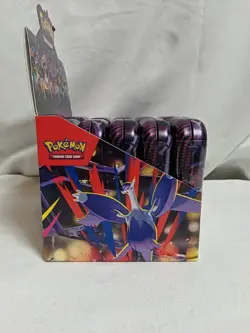 Pokemon TCG Mega Evolution - Mega Heroes Mini Tin - Display of 10 Sealed Tins - Image 5