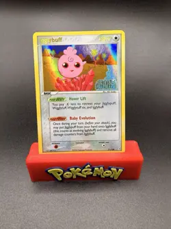 Pokemon TCG EX Crystal Guardians Igglybuff Stamped Reverse Holo 21/100 NEAR MINT - Image 1
