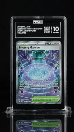 2025 POKEMON MEG EN-MEGA EVOLUTION ULTRA RARE #172 MYSTERY GARDEN TAG 10 - Image 1