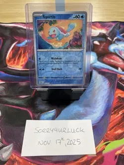 Squirtle Pokemon Center Exclusive 151 Stamped Promo SVP 007/165 NOT SEALED - Image 1
