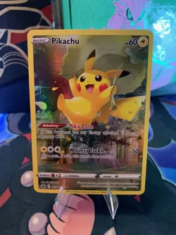 Pokemon Pikachu Ultra Rare Crown Zenith: Galarian Gallery GG30/GG70 NM - Image 1