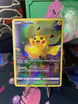 Pokemon Pikachu Ultra Rare Crown Zenith: Galarian Gallery GG30/GG70 NM - Image 2