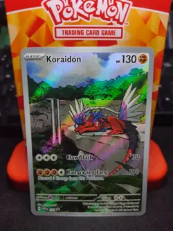 Pokemon Koraidon 14 Scarlet & Violet Black Star Promo IR NM/M - Image 1