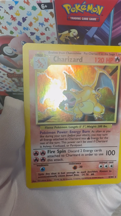 Pokemon TCG Charizard Base Set Holo Rare 4/102 Wizards 1999 120 HP - Image 2