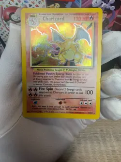 Pokemon TCG Charizard Base Set Holo Rare 4/102 Wizards 1999 120 HP - Image 4