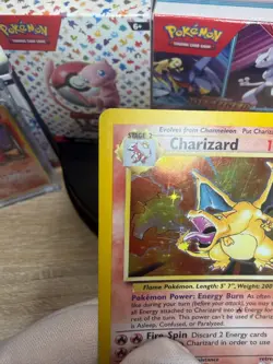 Pokemon TCG Charizard Base Set Holo Rare 4/102 Wizards 1999 120 HP - Image 5
