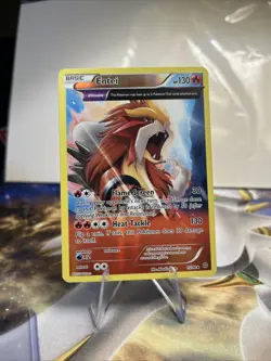 Entei 15/98 Holo Rare Extended Art 2015 XY Ancient Origins Pokemon TCG - Image 1