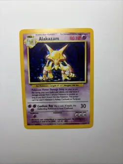 1999 Pokemon TCG Alakazam Base Set Holo Ungraded #1/102 Mint/Near Mint - Image 1