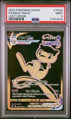 MEW Vmax - Full Art - PSA 9 - Pokemon Lost Origins SECRET RARE - TG30/TG30 - Image 1
