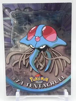 Topps Pokemon Series 1 Blue Logo 1st Print Rainbow Foil Tentacruel #73 - Image 1