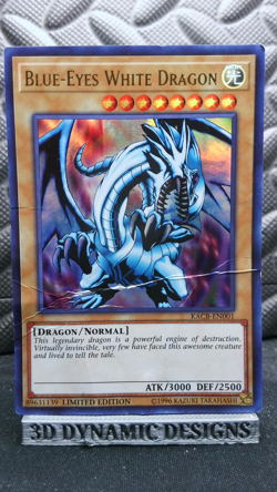 | Yugioh Blue-Eyes White Dragon KACB-EN001 Ultra Rare DMG 🔥 | - Image 1