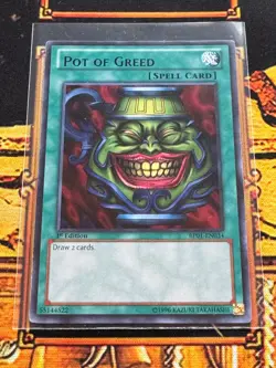 Rare Pot of Greed BP01-EN034 Battle Pack: Epic Dawn 1st Edition | LP - Image 1