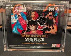 One Piece English OP-09 Emperors in the New World Booster Box Sealed W/ acrylic - Image 1