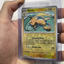 Pokemon Card Temporal Forces Reverse Holographic Raichu 052/162 NM Near Mint TCG - Image 2