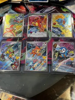 Pokemon 2026 First Partner Illustration Collection Series 1 Promos Set 6 Cards - Image 1