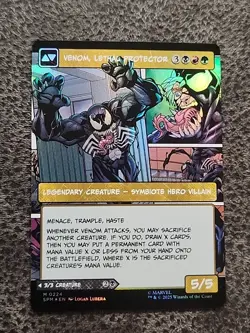 Eddie Brock Borderless FOIL Marvel's Spider-Man Magic MTG M0224 - Image 2