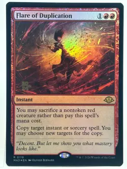 Flare Of Duplication NM* FOIL PRERELEASE Modern Horizons 3 0119 mtg -UnltdCards - Image 1