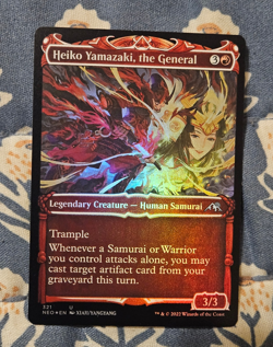 Heiko Yamazaki, the General FOIL Showcase Kamigawa Neon Dynasty MTG Magic - Image 1