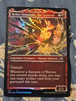 Heiko Yamazaki, the General FOIL Showcase Kamigawa Neon Dynasty MTG Magic - Image 3