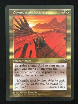1x MTG Squandered Resources - Visions (VIS) - Magic the Gathering - Image 3