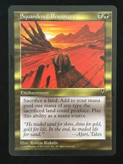 1x MTG Squandered Resources - Visions (VIS) - Magic the Gathering - Image 5