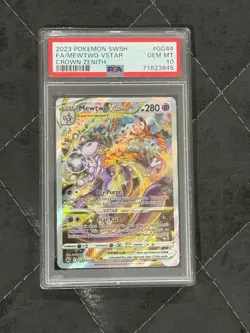 PSA 10 GEM MINT 2023 Pokemon Crown Zenith Mewtwo VSTAR Full Art #GG44/GG70 - Image 1