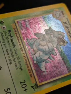 Nidoqueen 12/130 Base Set 2 Pokemon MP Holo - Image 3