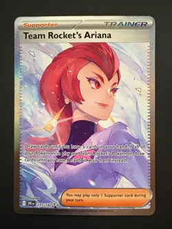 Team Rocket's Ariana 237 Pokemon Destined Rivals Special Illustration Rare (NM) - Image 1