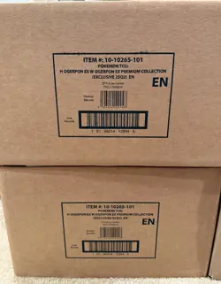 Mask Of Ogerpon ex Premium Collection -Case of 6 Factory Sealed- 60X Packs Total - Image 1